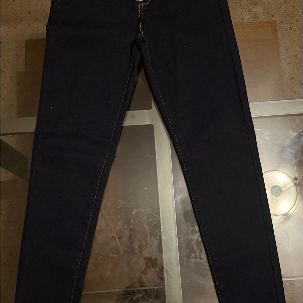 Size 25 Dark Blue High Rise Skinny Levi Jeans
